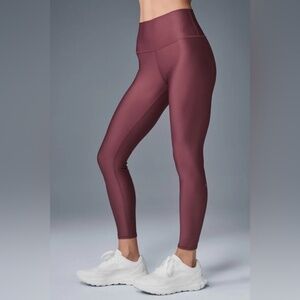 Alo Yoga 7/8 High-Waist Airlift Legging Cherry Cola XS